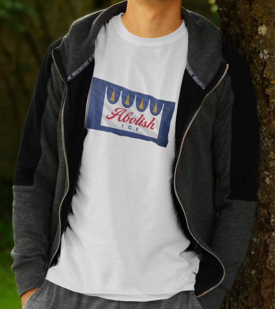 Abolish ICE Social Justice Flag With Crown Symbol For Immigration Reform T-Shirt