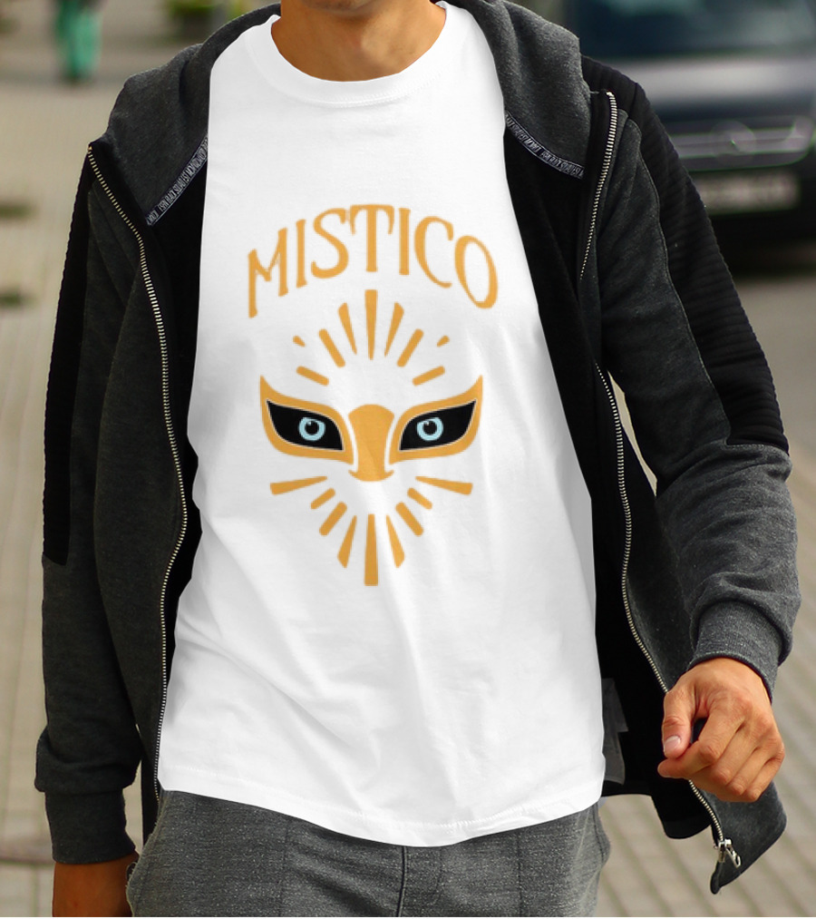 Mistico Luchador Eyes Mask Staring Lucha Libre Wrestling T-Shirt