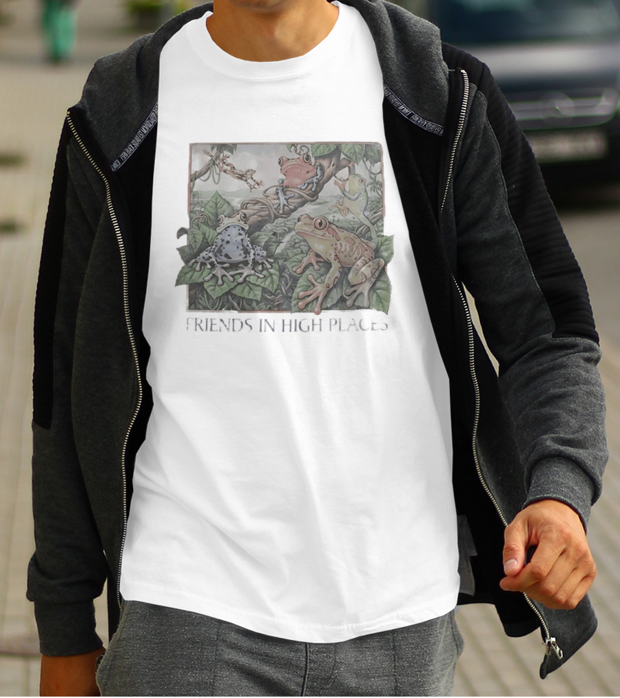 Friends In High Places Frog Nature Wildlife T-Shirt