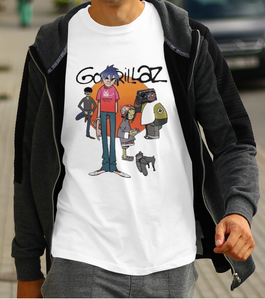 GORILLAZ 2026 Murdoc Niccals Noodle Russel Hobbs Band Shoot To Ill T-Shirt
