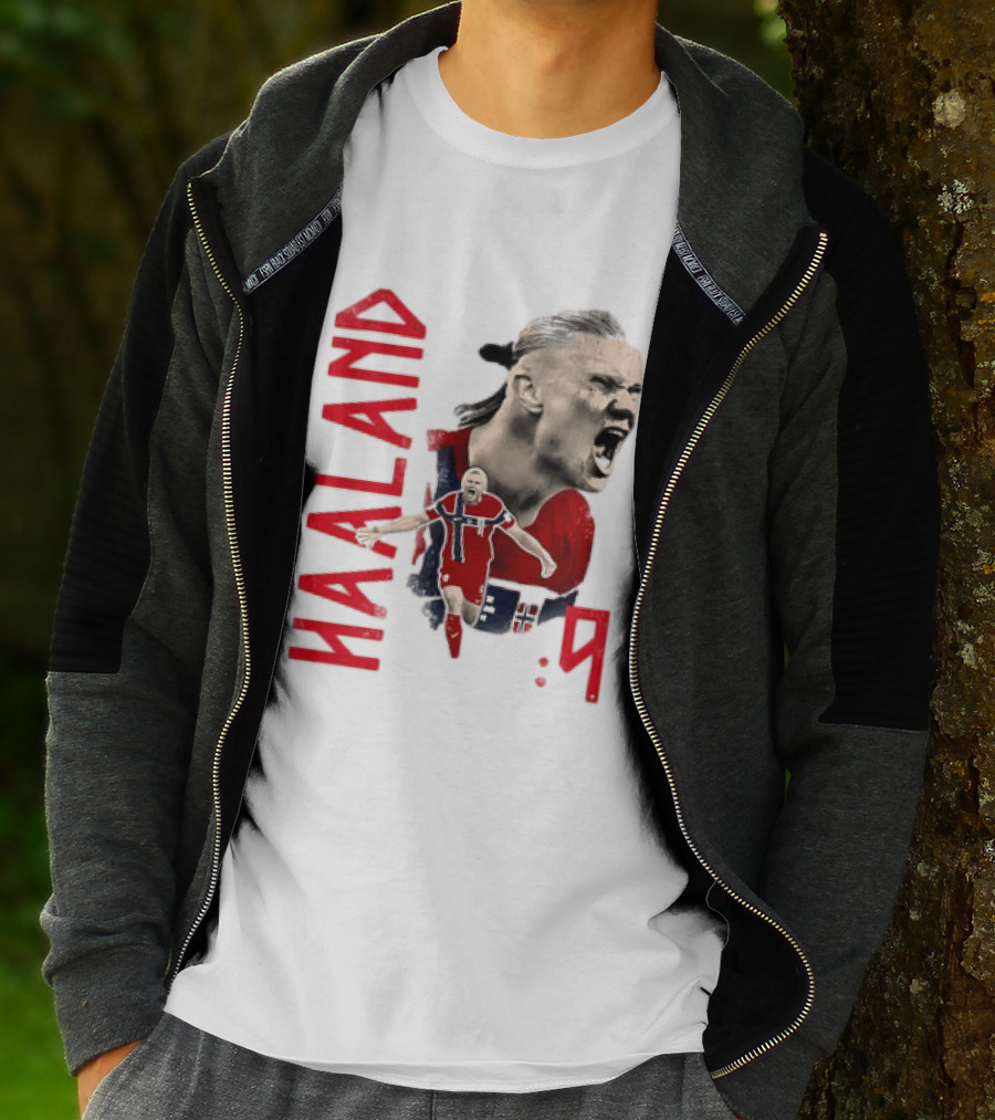 Haaland Norway National Soccer Star 9 T-Shirt
