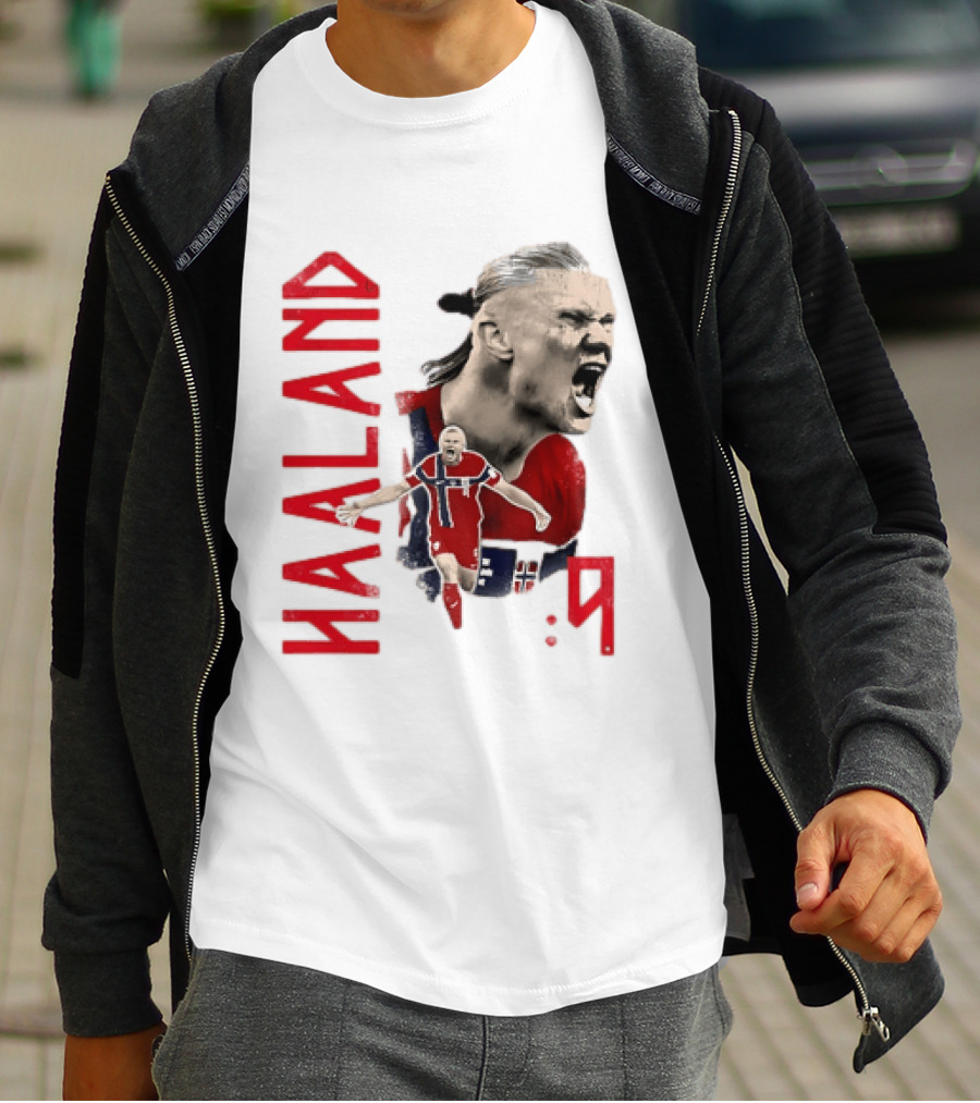 Haaland Norway National Soccer Star 9 T-Shirt
