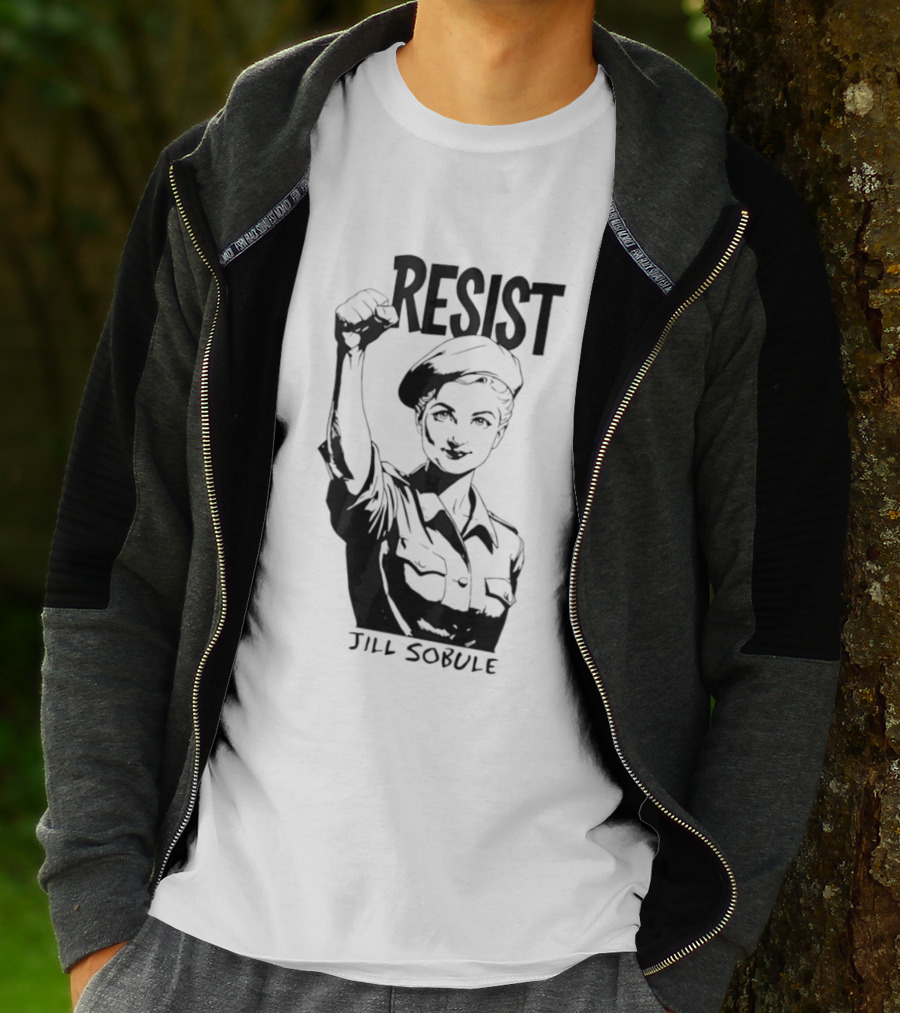 Resist Jill Sobule Empowerment Iconic Symbol Fist Raised T-Shirt
