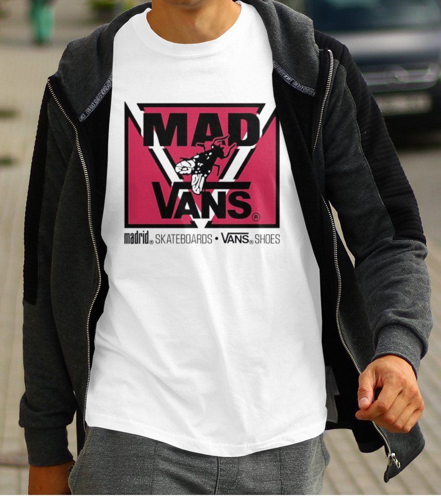 MAD Vans Madrid Skateboards Vans Shoes T-Shirt