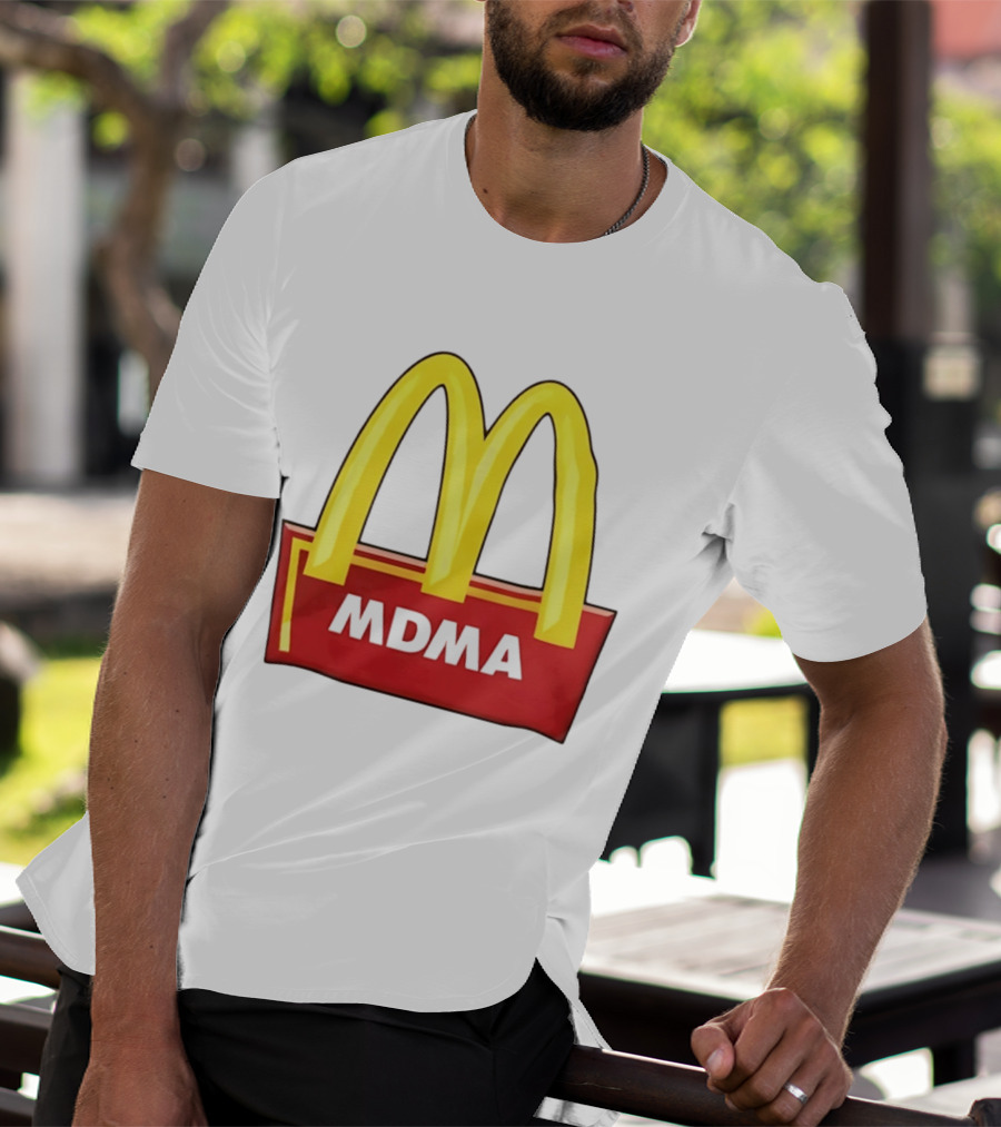 MDMA McDonald's Parody Golden Arches T-Shirt