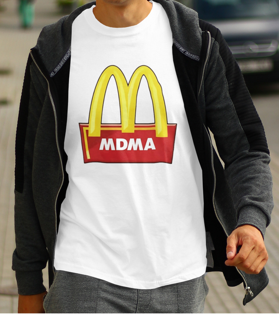 MDMA McDonald's Parody Golden Arches T-Shirt