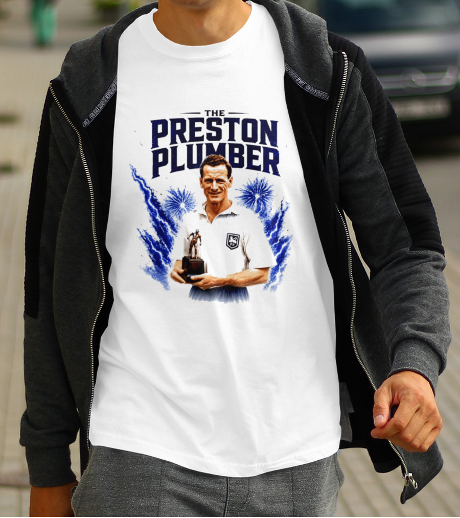 The Preston Plumber Tom Finney Football Legend T-Shirt