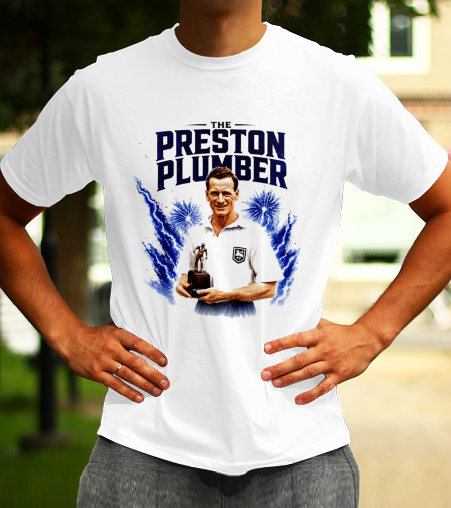 The Preston Plumber Tom Finney Football Legend T-Shirt