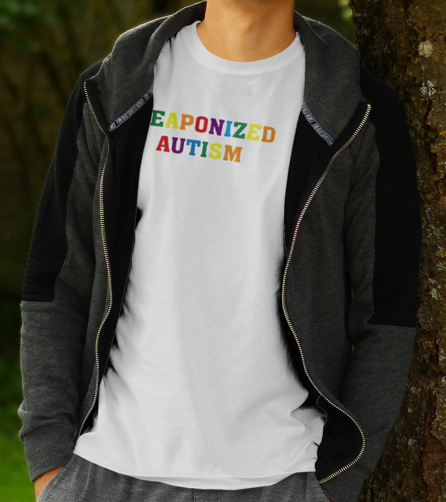 Weaponized Autism Pride Neurodiversity Rainbow T-Shirt
