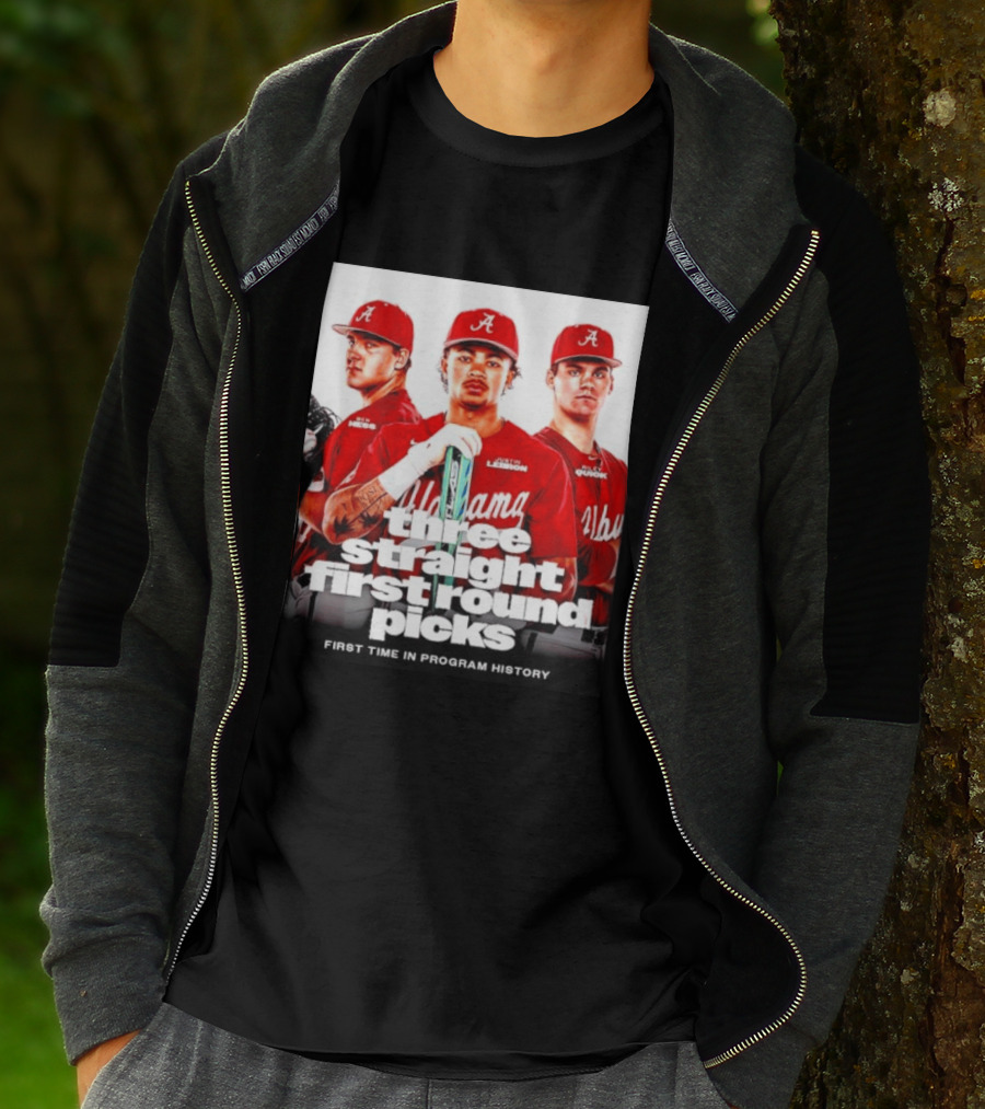 Ben Hess Justin Lebron Riley Quick Alabama Three Straight First Round Picks First Time In Program History T-Shirt