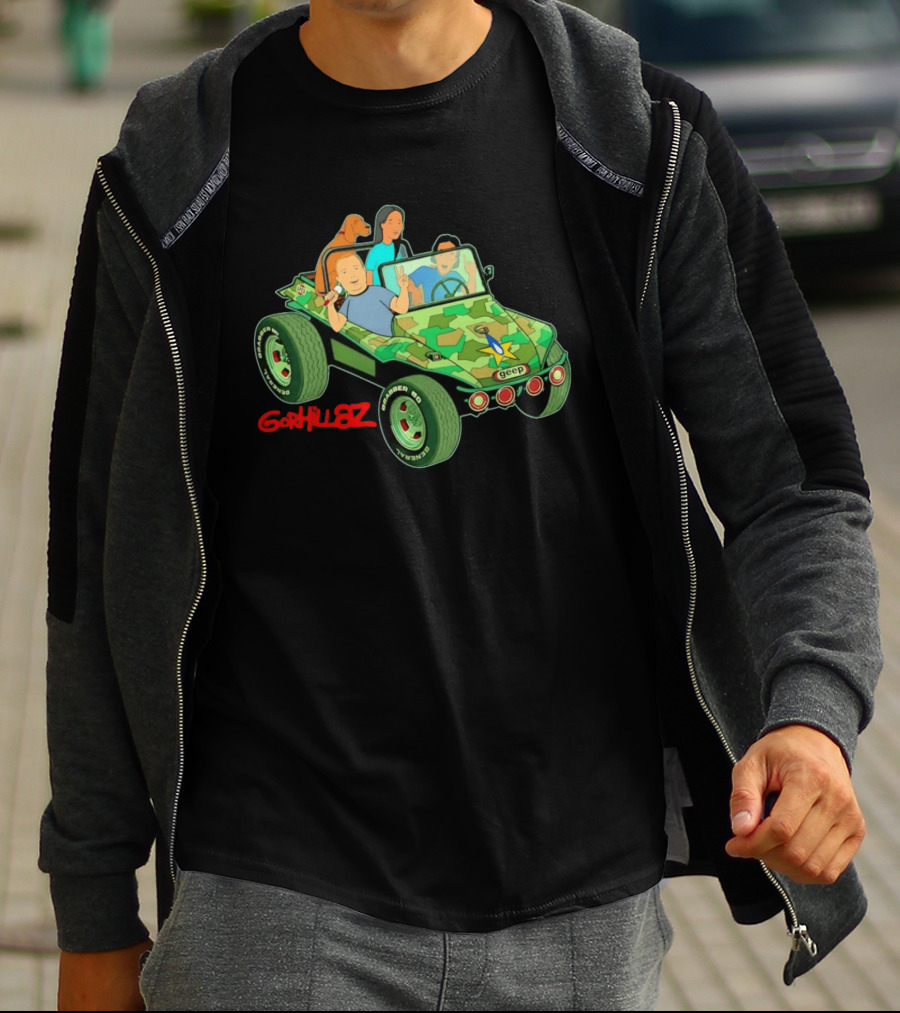 Gorhillaz Geep Bobby Hill Connie Souphanousinphone Unique Crossover Jeep Adventure T-Shirt