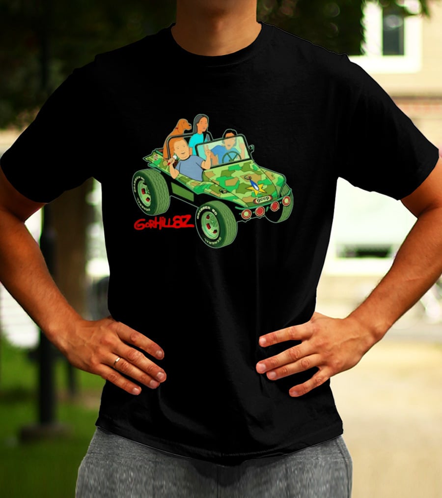 Gorhillaz Geep Bobby Hill Connie Souphanousinphone Unique Crossover Jeep Adventure T-Shirt