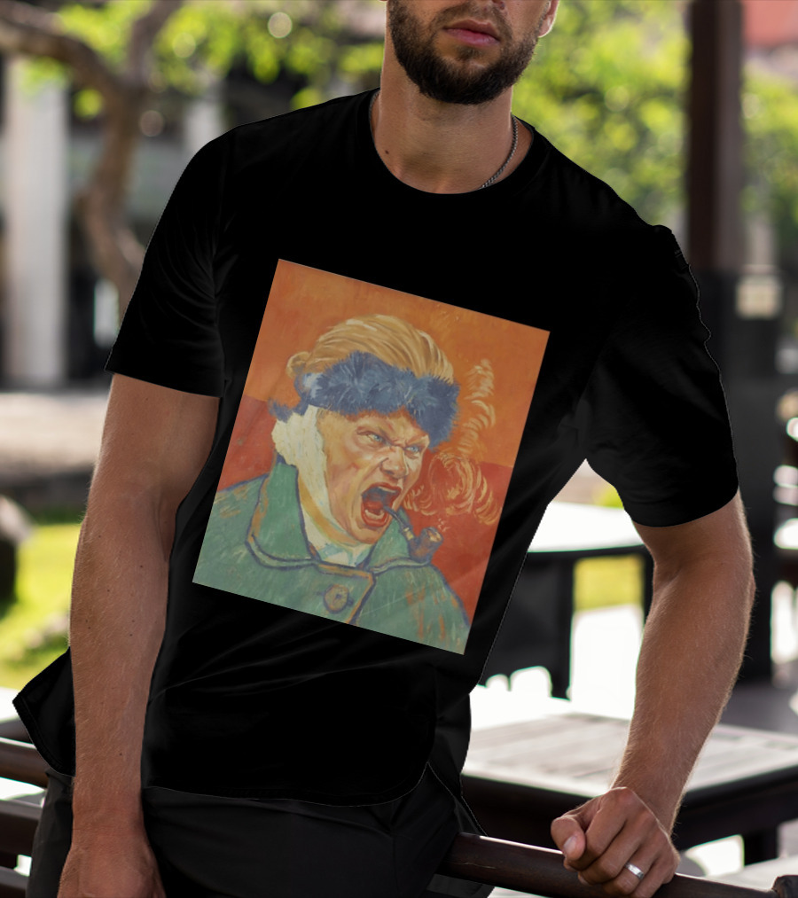 Erling Haaland Van Gogh Pipe Smoking T-Shirt