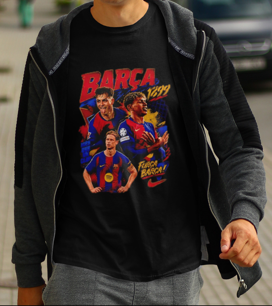 Barça 1899 Força Barça Soccer Pride Sports T-Shirt