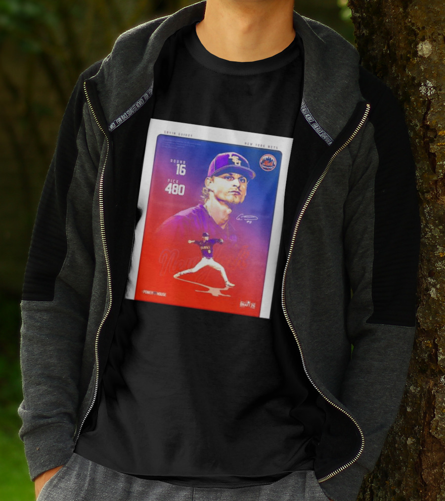 Gavin Guidry New York Mets Round 16 Pick 480 Draft 26 T-Shirt