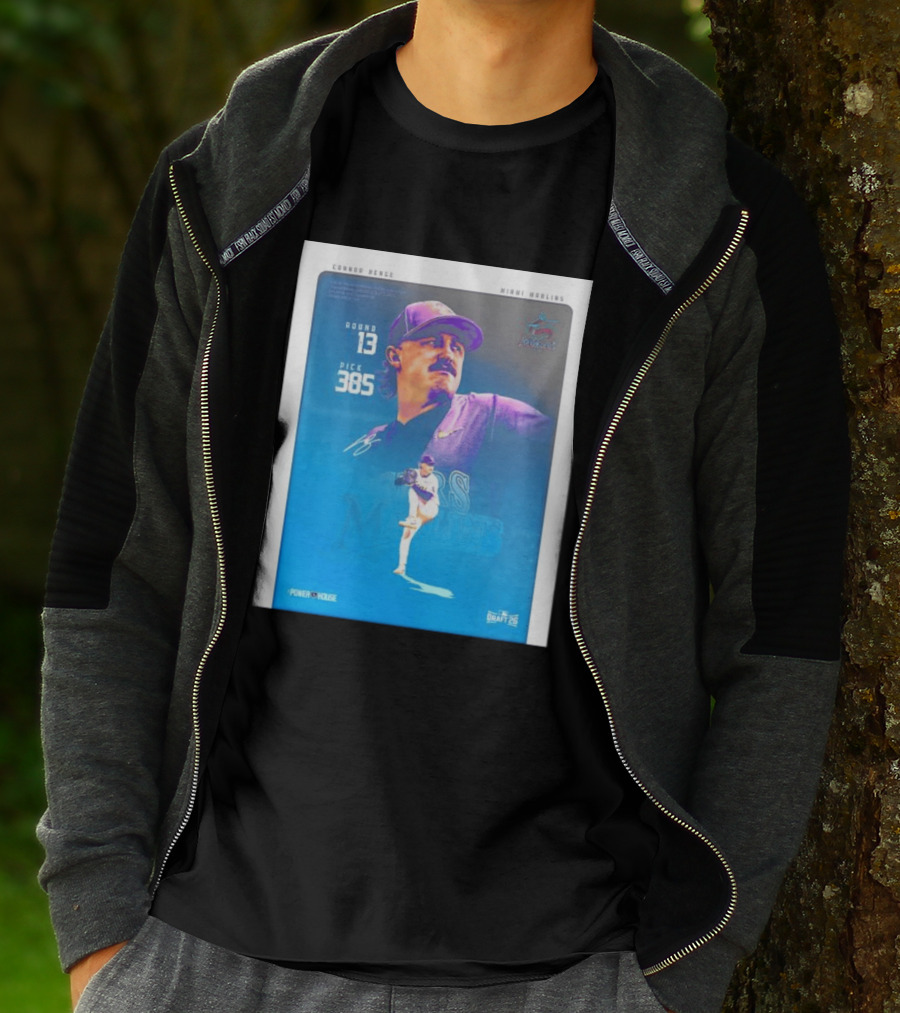 Connor Benge Miami Marlins Round 13 Pick 385 Draft 26 T-Shirt