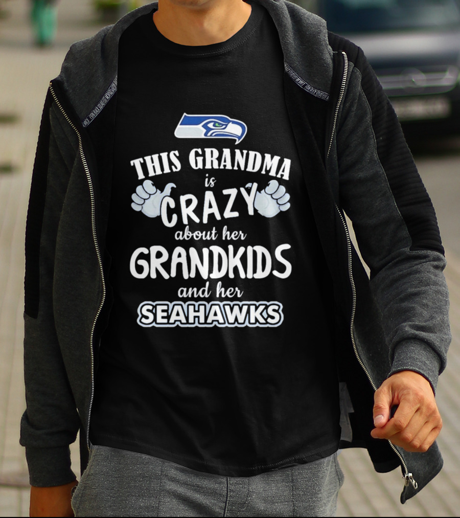 This Grandma Is Crazy About Her Grandkids And Her Seahawks T-Shirt