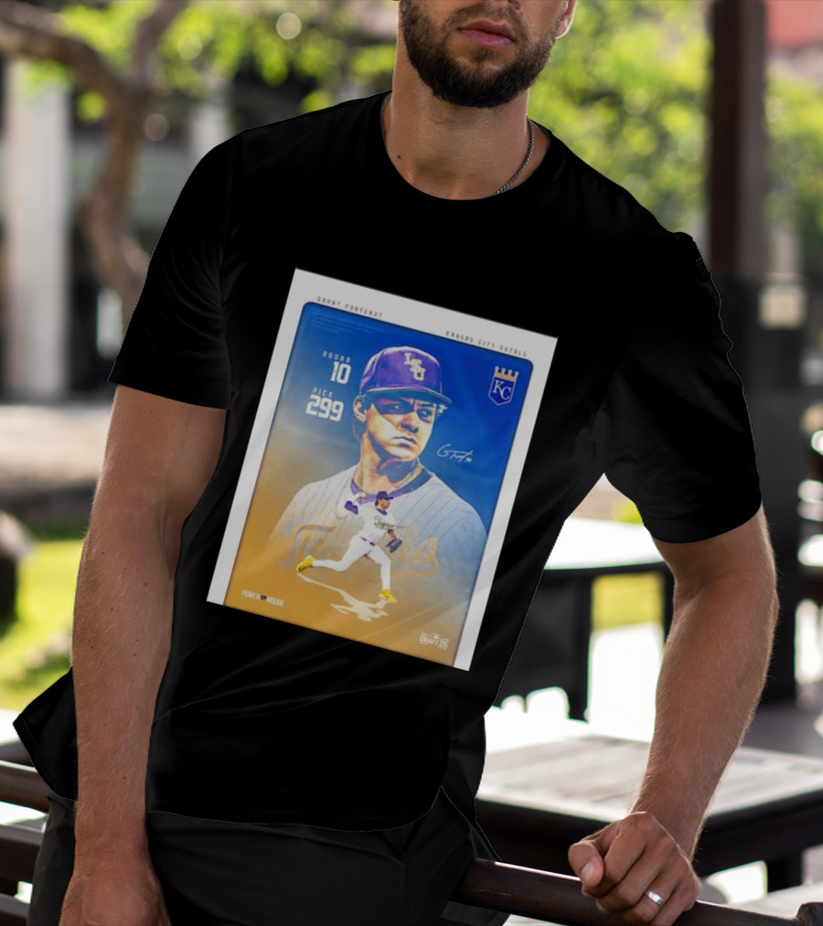 Grant Fontenot Kansas City Royals MLB Draft Round 10 Pick 299 T-Shirt