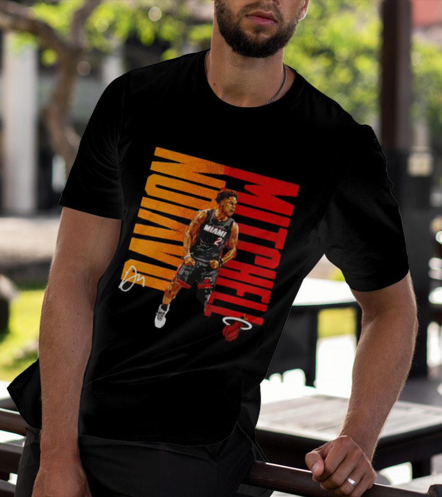 Davion Mitchell Miami Heat Number 2 Basketball Player T-Shirt