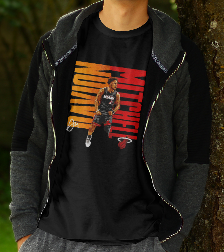 Davion Mitchell Miami Heat Number 2 Basketball Player T-Shirt
