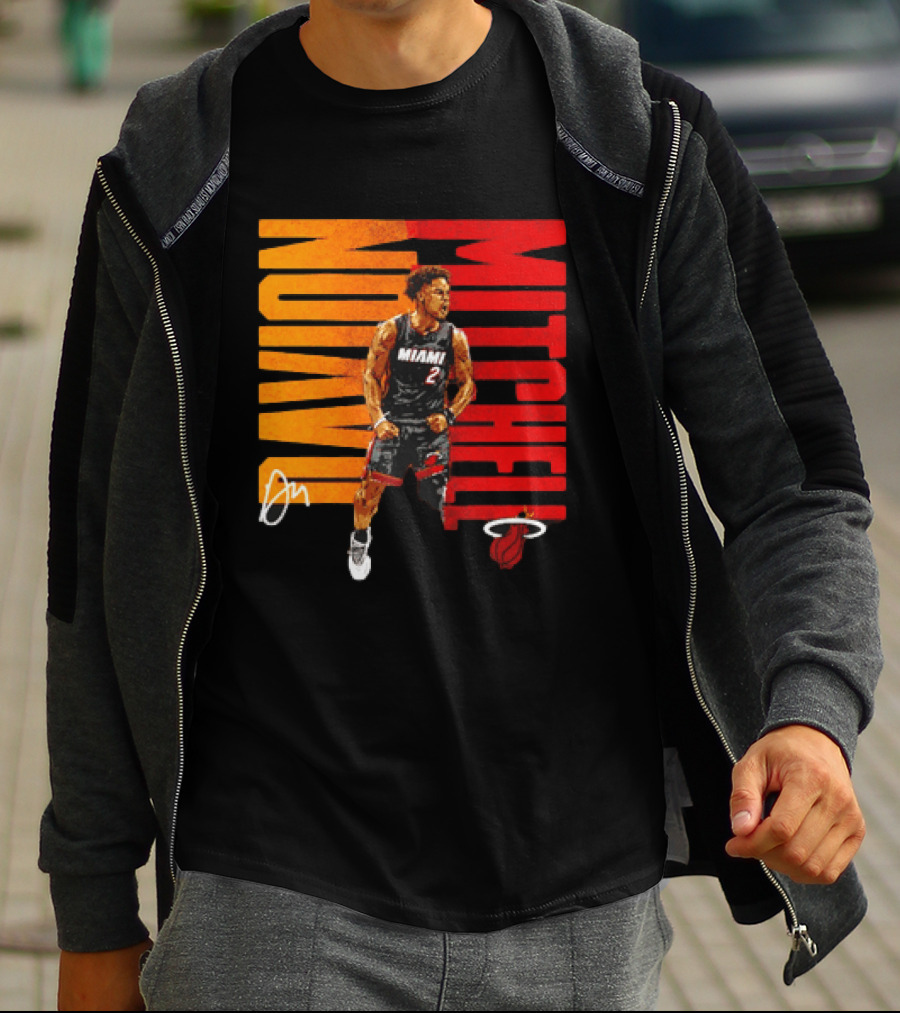 Davion Mitchell Miami Heat Number 2 Basketball Player T-Shirt