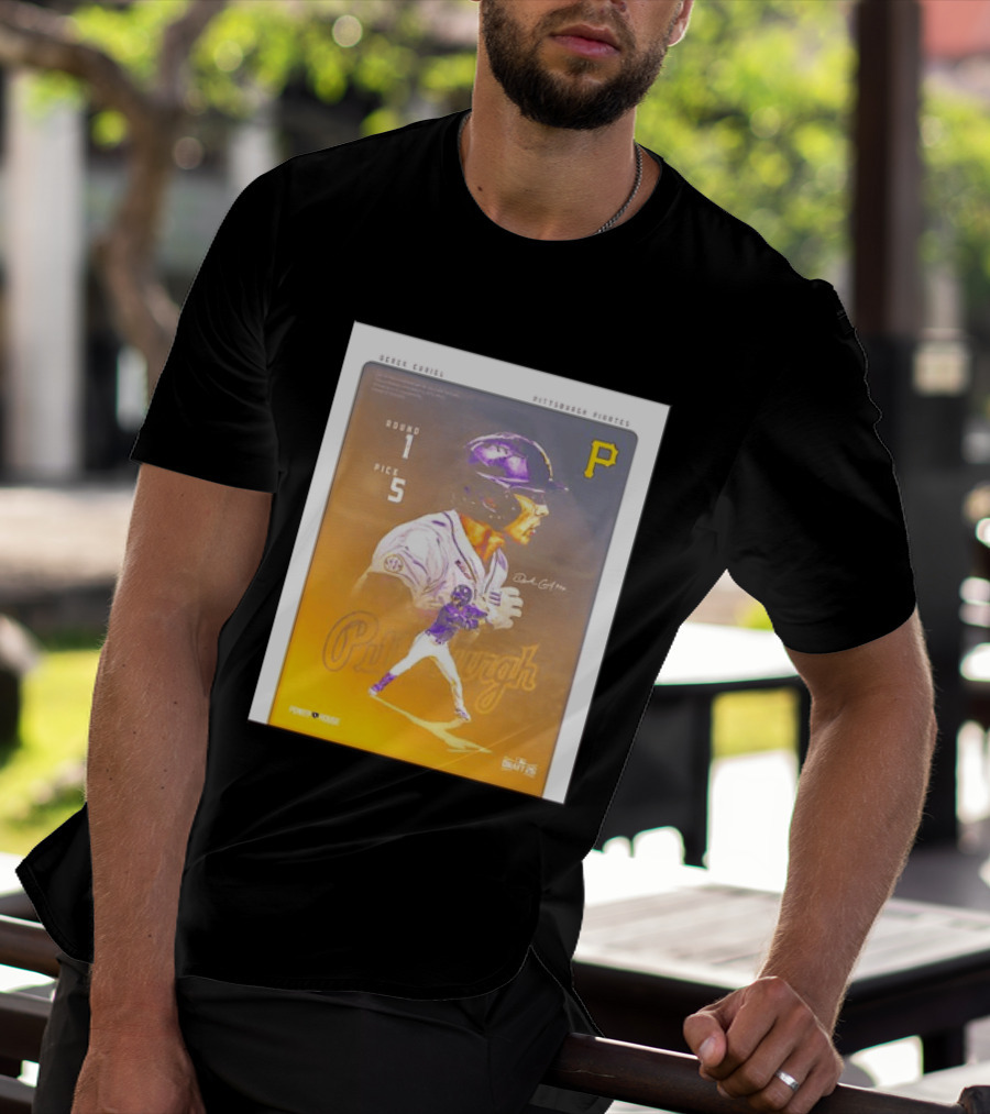 Derek Curiel Pittsburgh Pirates MLB Draft Round 1 Pick 5 Prospect 2026 T-Shirt