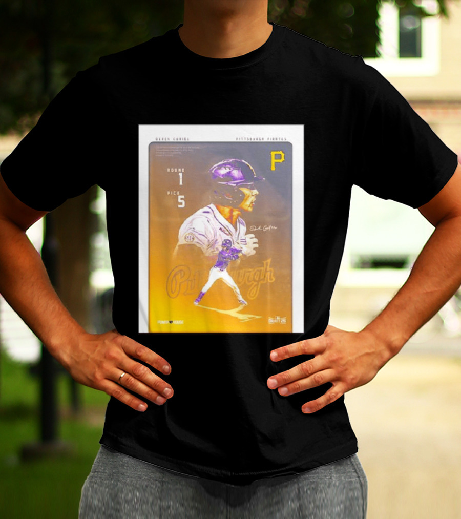 Derek Curiel Pittsburgh Pirates MLB Draft Round 1 Pick 5 Prospect 2026 T-Shirt