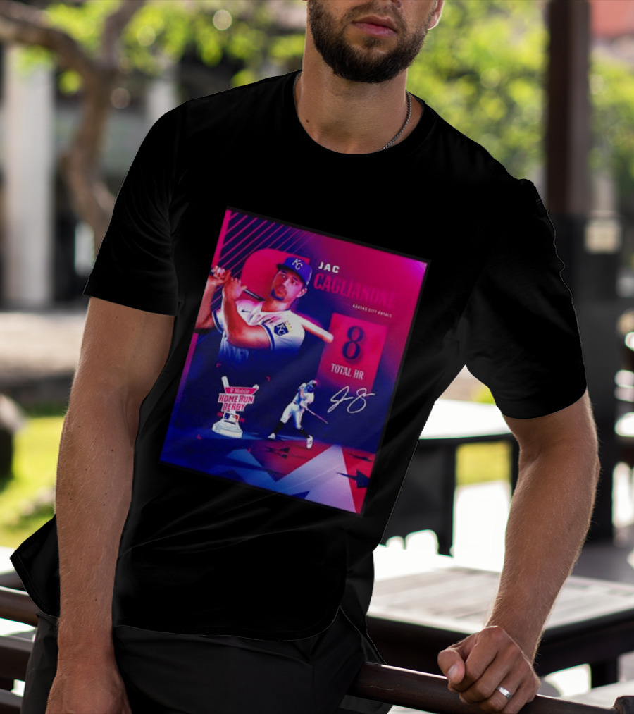Jac Caglianone Kansas City Royals Home Run Derby 2026 8 Total HR T-Shirt
