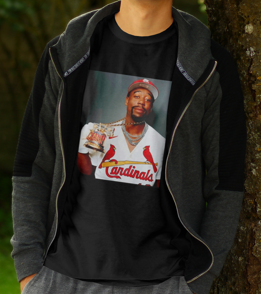 St Louis Cardinals Jordan Walker Champ Trophy Baseball T-Shirt