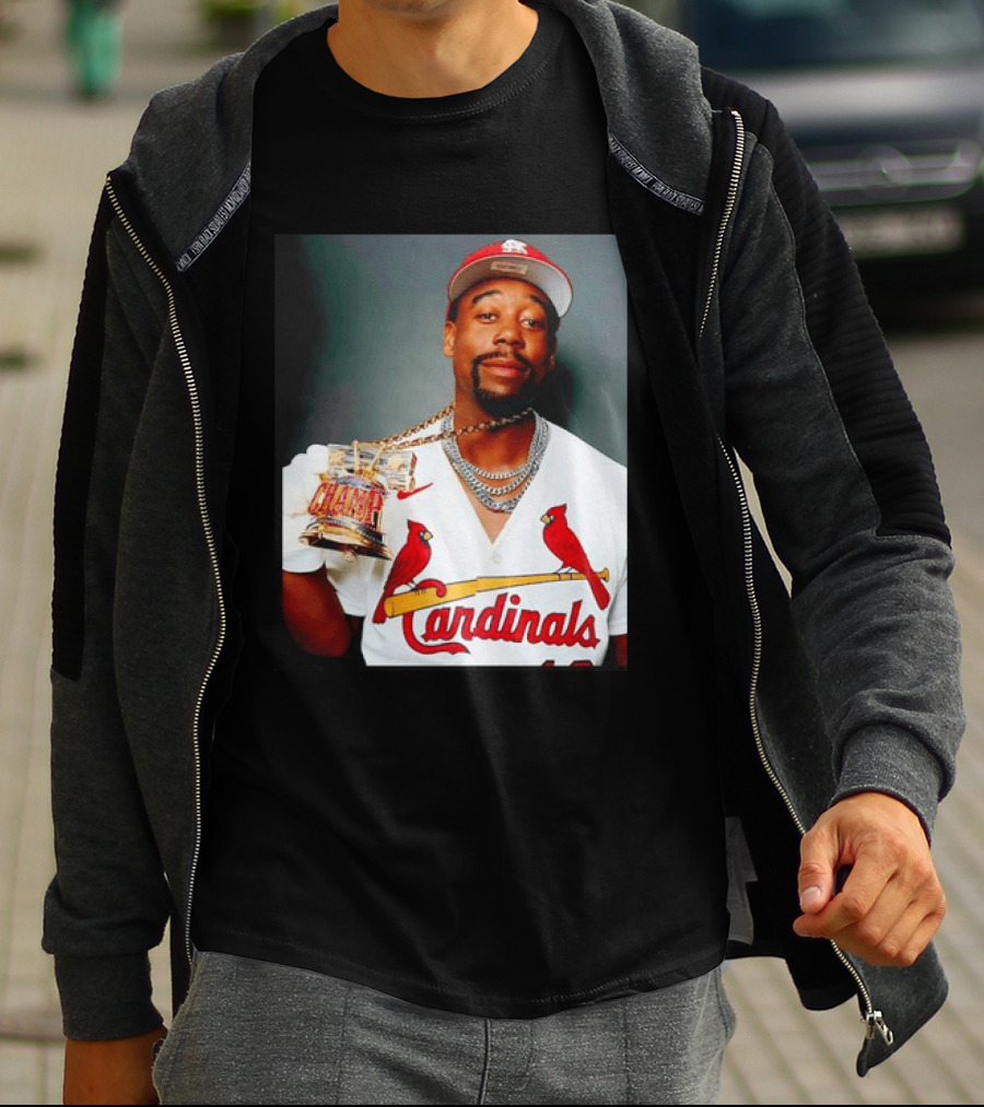 St Louis Cardinals Jordan Walker Champ Trophy Baseball T-Shirt