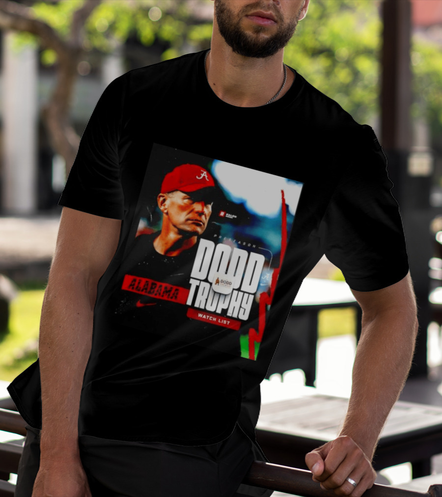 Alabama Crimson Tide Preseason Dodd Trophy List Kalen DeBoer Nike T-Shirt