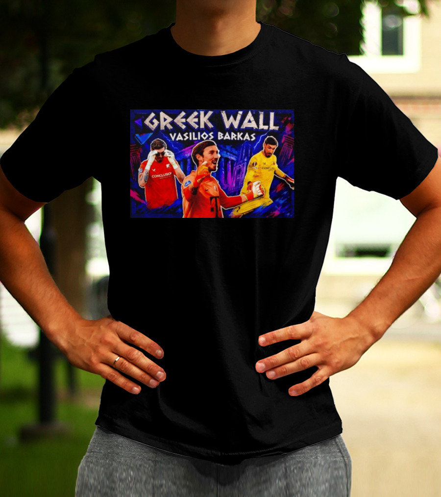 Greek Wall Vasilios Barkas Goalkeeper Collage T-Shirt