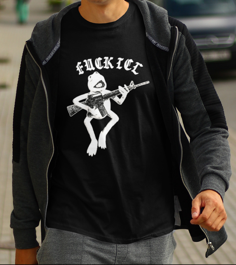 FUCKICE Kermit Frog United Snakes Meme T-Shirt