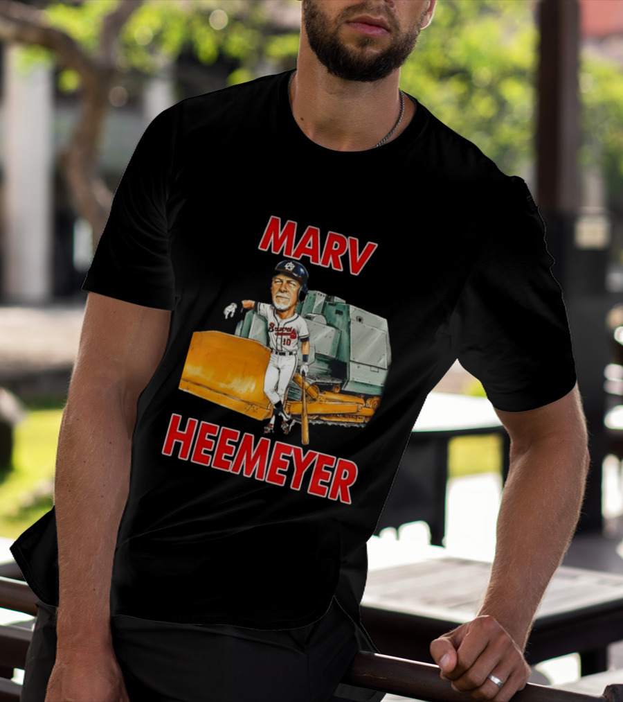 Marv Heemeyer Braves Player And Bulldozer Combo T-Shirt