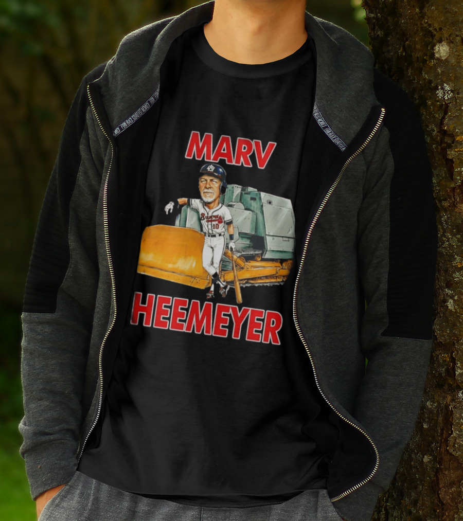 Marv Heemeyer Braves Player And Bulldozer Combo T-Shirt