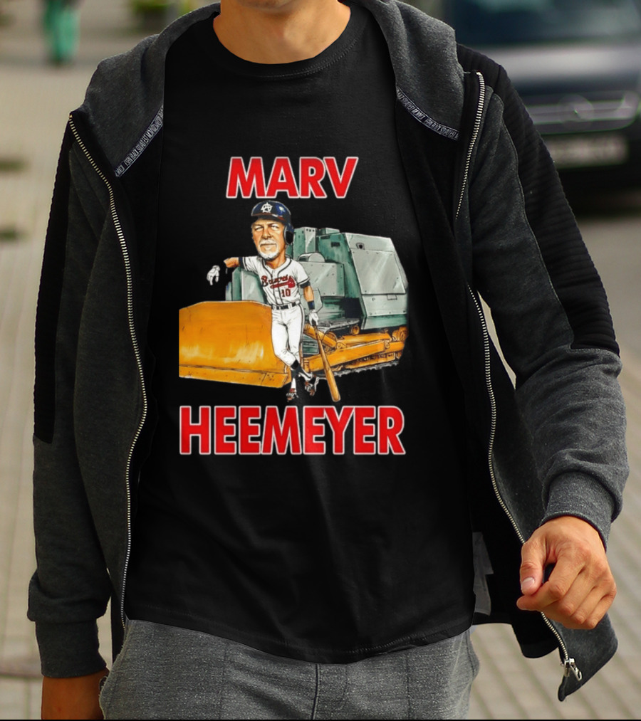 Marv Heemeyer Braves Player And Bulldozer Combo T-Shirt
