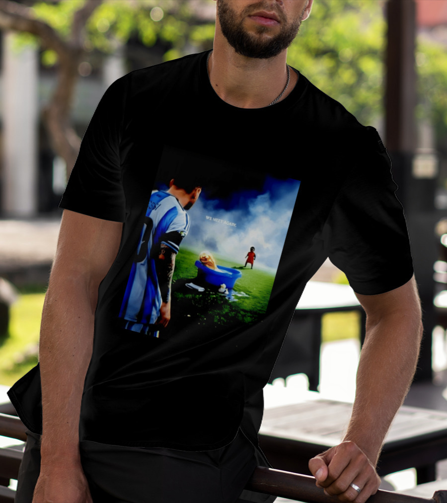 Messi X Lamine Yamal We Meet Again Argentina Spain Meme Football Scene T-Shirt