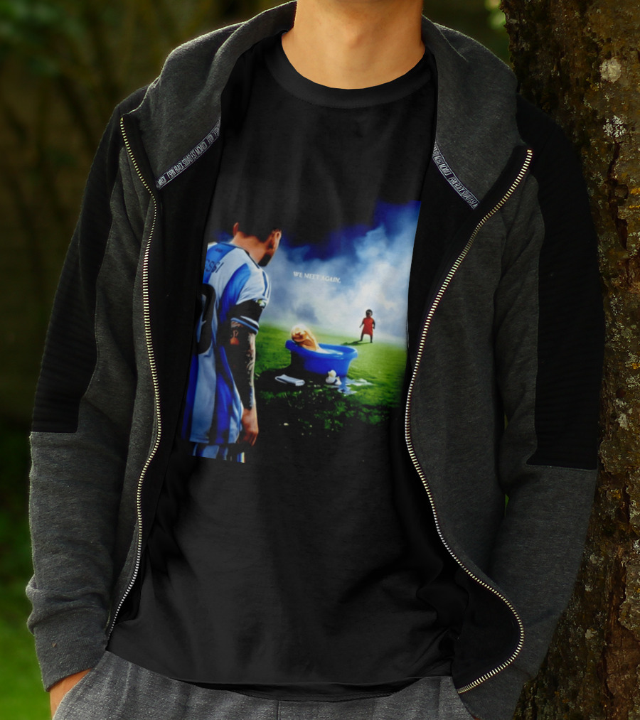 Messi X Lamine Yamal We Meet Again Argentina Spain Meme Football Scene T-Shirt