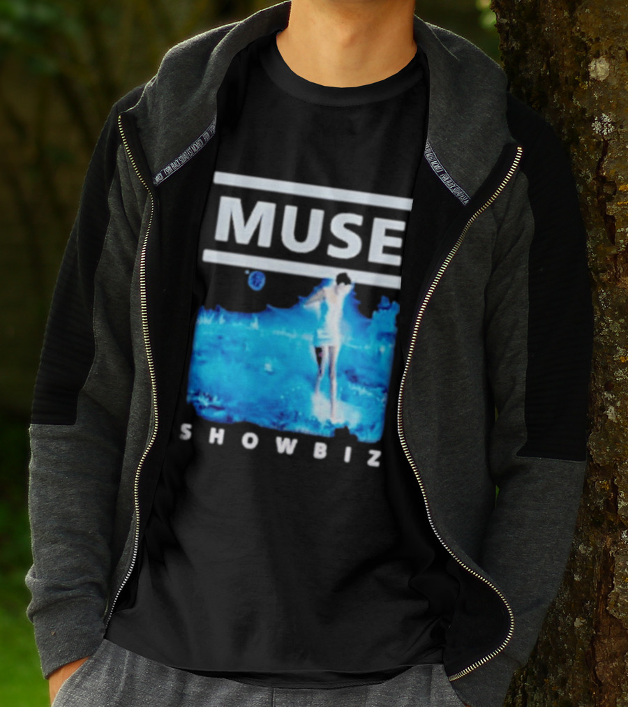 Muse Showbiz Album Cover Art Blue Aesthetic T-Shirt