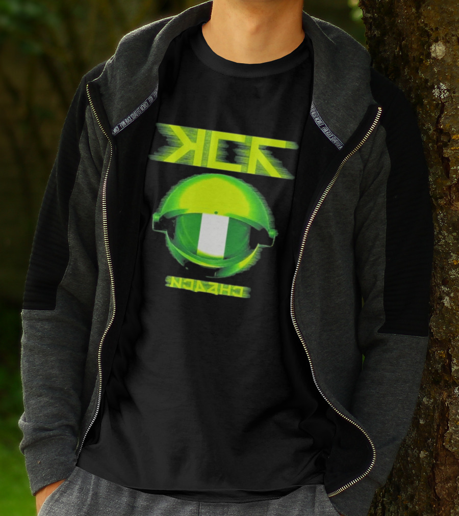 My Chemical Romance MCR Neon Green Glitch Helmet Italy Florence Visarno Arena 15 July 2026 T-Shirt