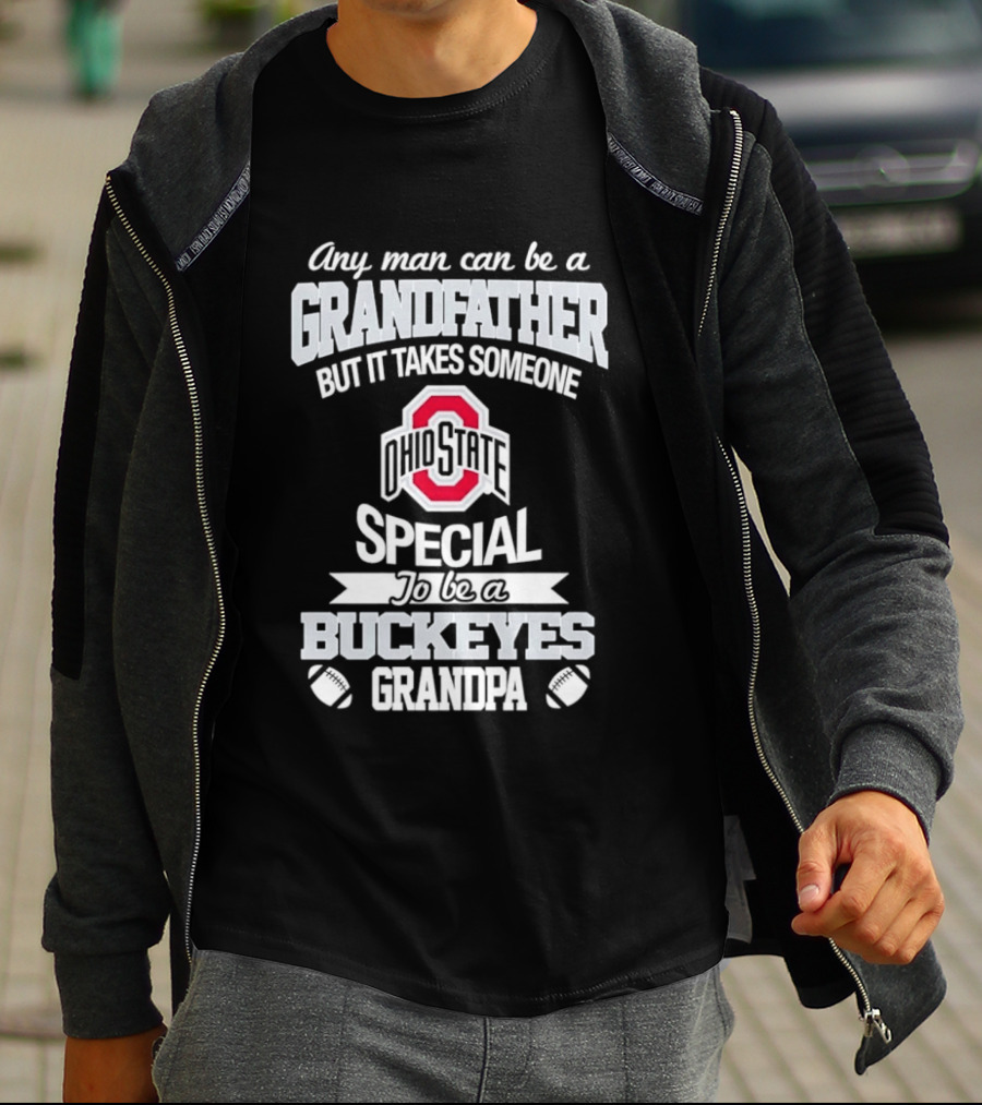 Ohio State Buckeyes Special Grandpa Football Fan T-Shirt