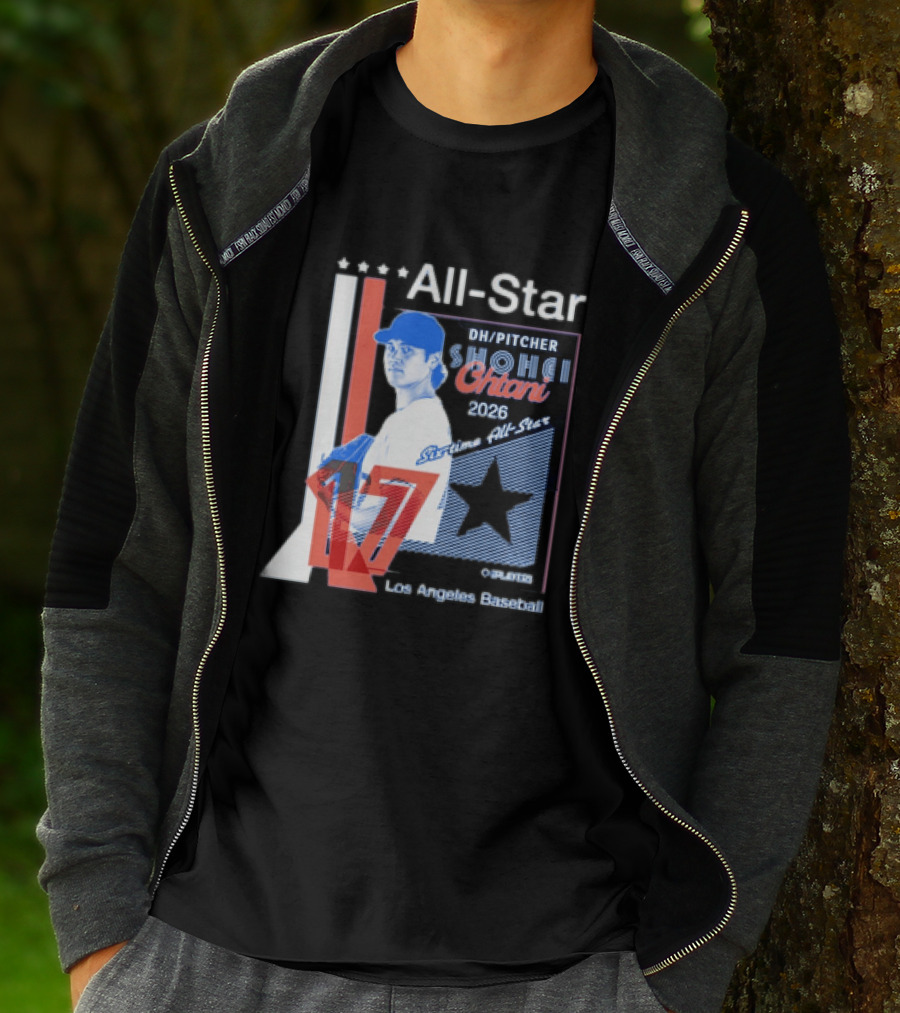 Shohei Ohtani 17 Los Angeles Baseball Six Time All Star 2026 Pitcher MLB T-Shirt