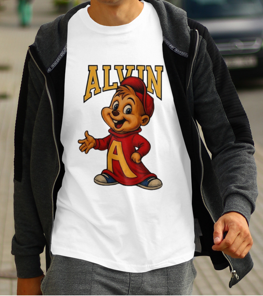 Alvin And The Chipmunks Alvin Character With Standing A T-Shirt