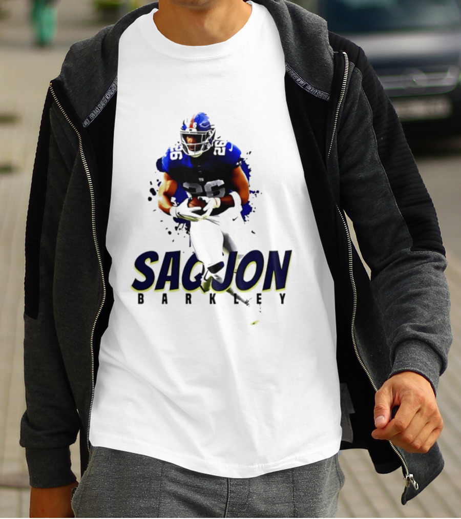 Saquon Barkley 26 New York Giants Running Back Sports T-Shirt