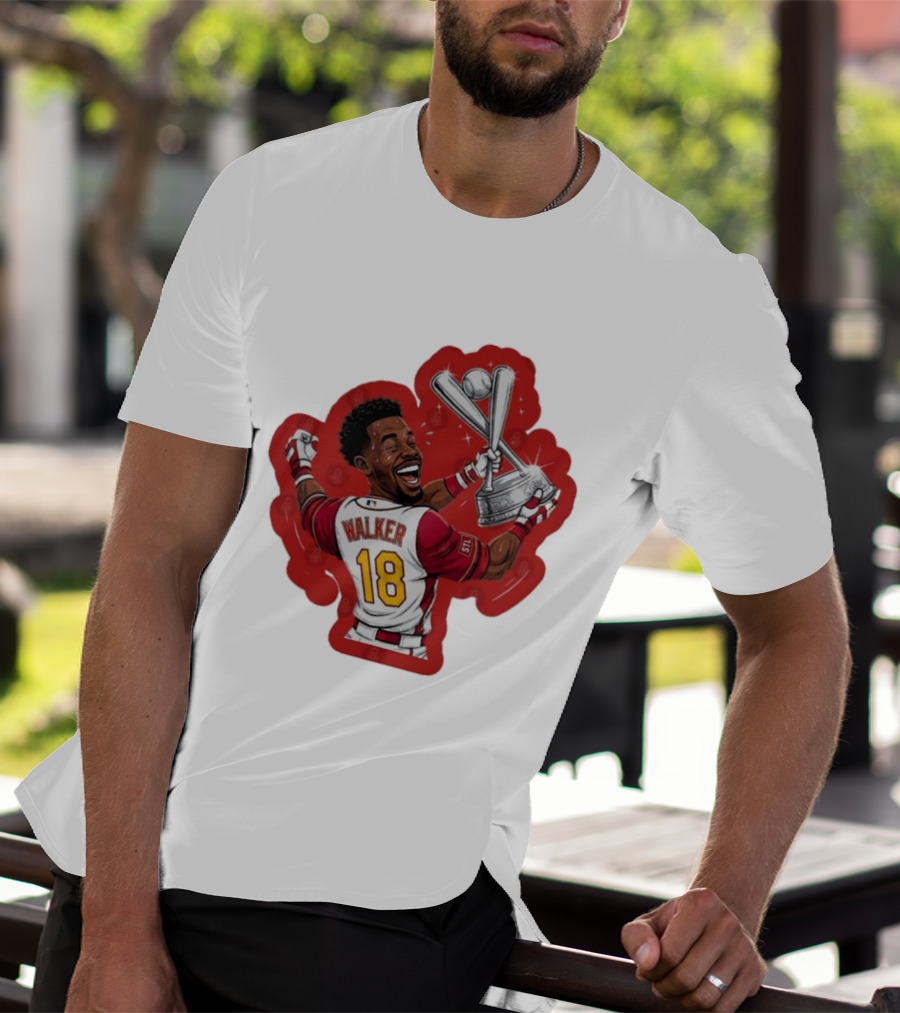 Jordan Walker 18 You Dont Boo Nobodies STL Victory Baseball Trophy T-Shirt