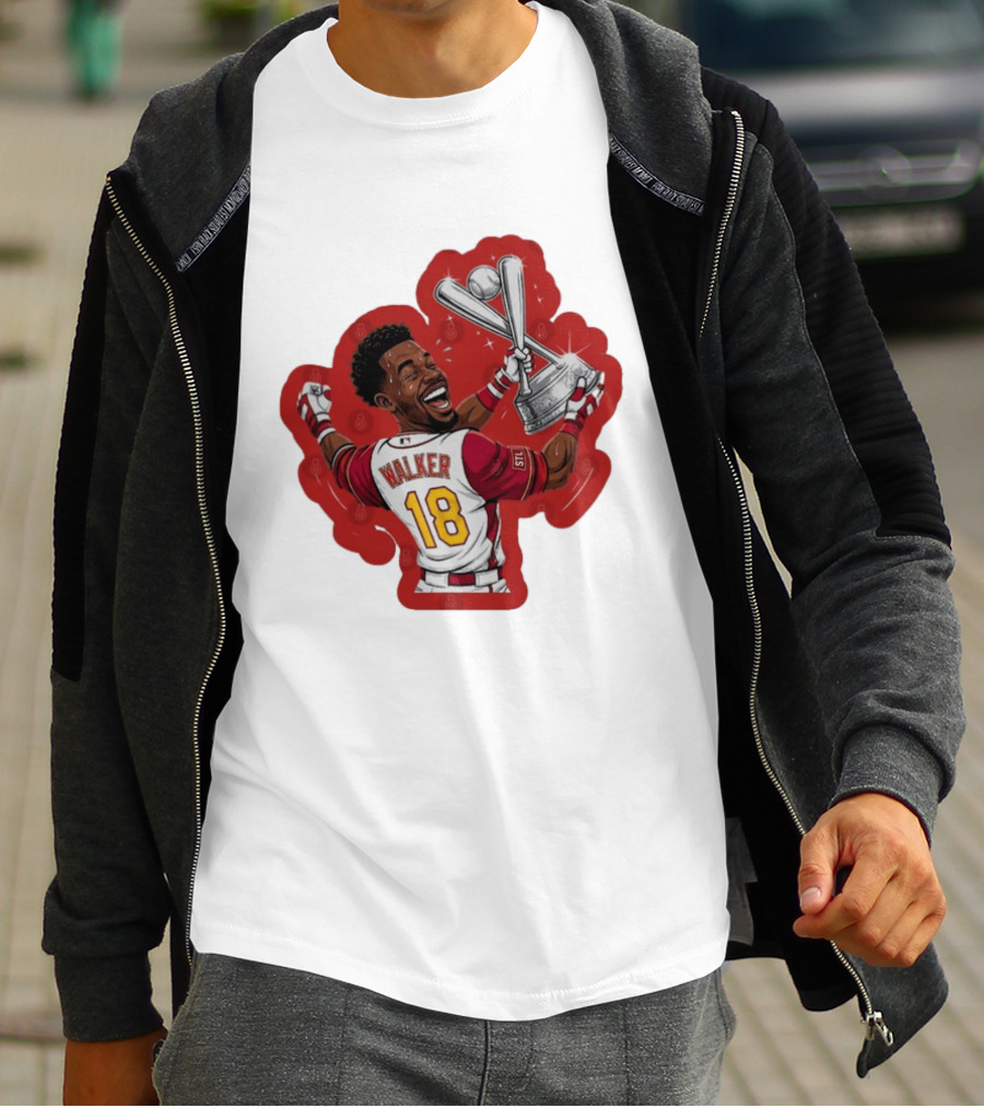 Jordan Walker 18 You Dont Boo Nobodies STL Victory Baseball Trophy T-Shirt
