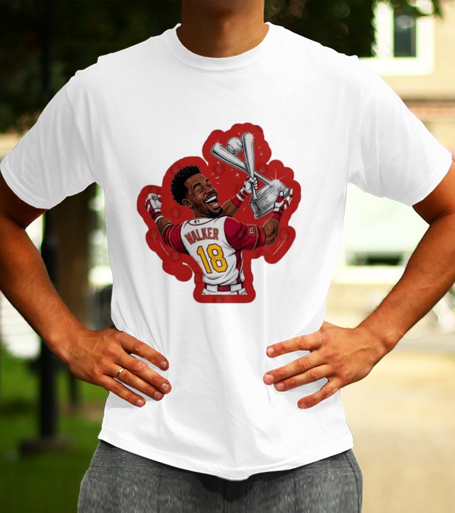 Jordan Walker 18 You Dont Boo Nobodies STL Victory Baseball Trophy T-Shirt