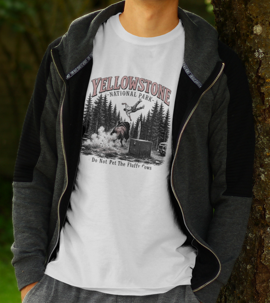Yellowstone National Park Do Not Pet The Fluffy Cows T-Shirt