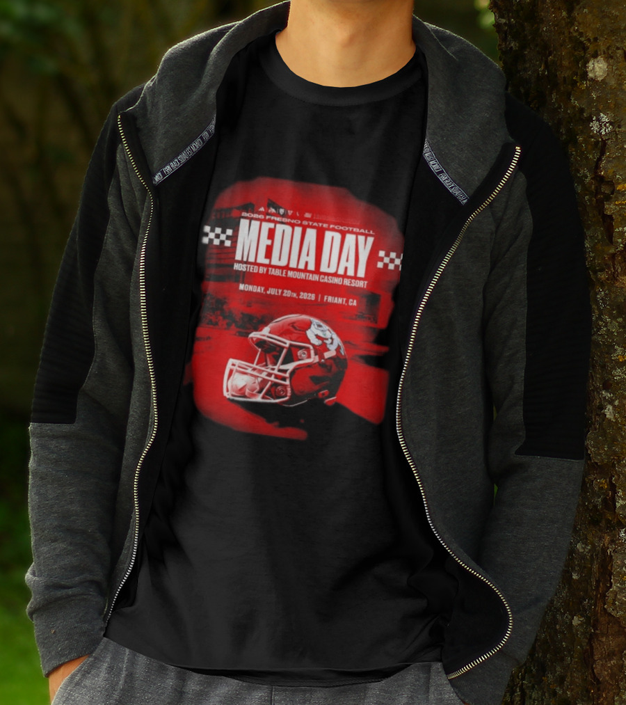 2026 Fresno State Football Media Day Table Mountain Casino Resort July 20 Friant CA T-Shirt