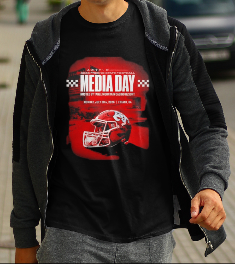 2026 Fresno State Football Media Day Table Mountain Casino Resort July 20 Friant CA T-Shirt